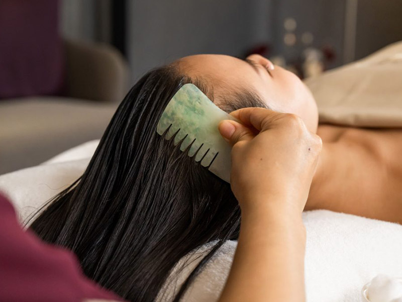 Jade Comb Head Massage